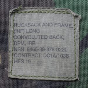 Plecak WOJSKOWY TURYSTYCZNY GÓRSKI armii BRYTYJSKIEJ LONG 80L DPM n05. 11 14669164807