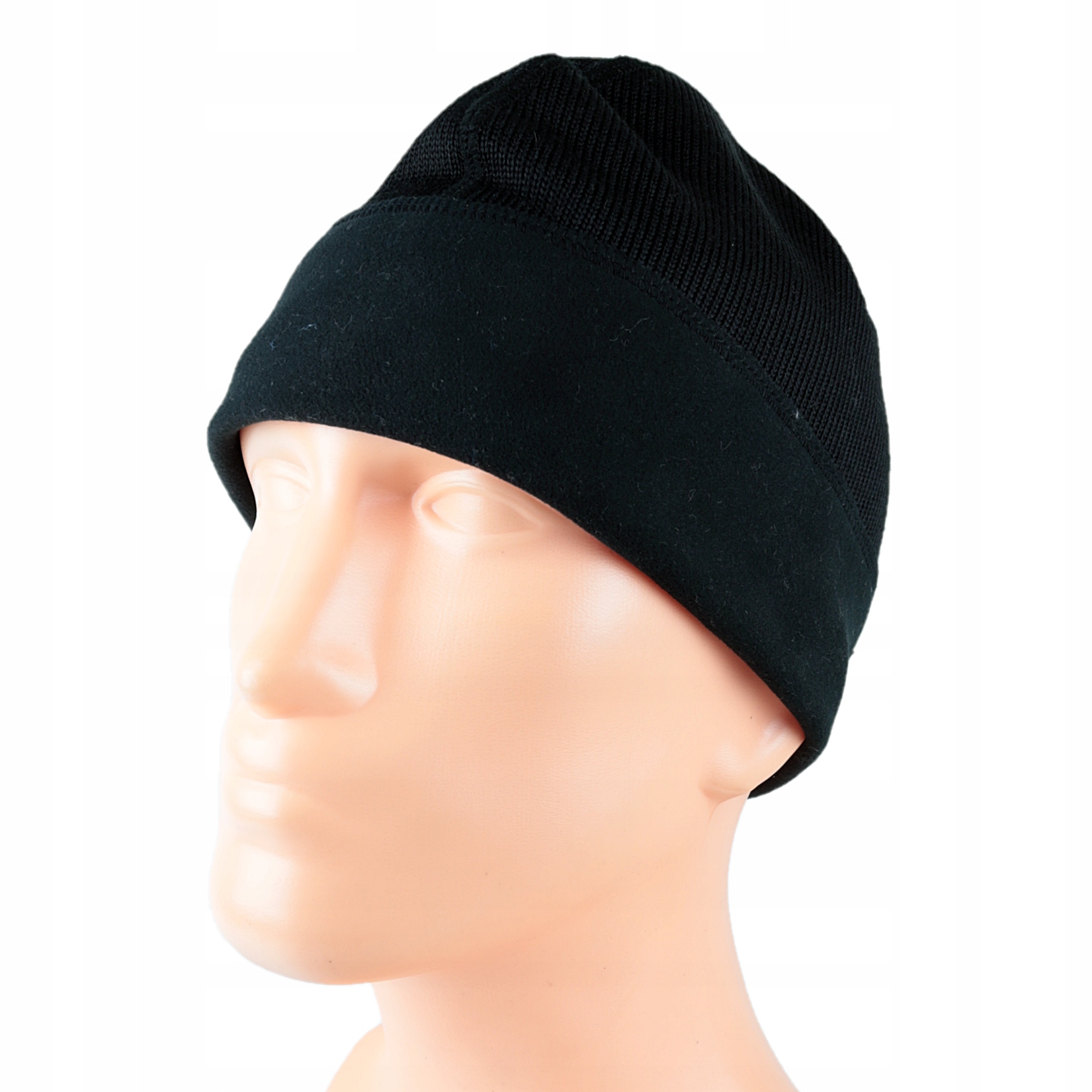 Czapka Zimowa Wojskowa Wz 420Z-MON dwustronna zielona MERINO czarna 54-55cm 8 15146357863