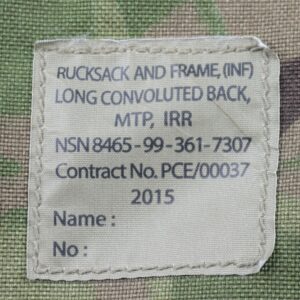 Brytyjski plecak wojskowy militarny BERGEN MTP Camo Rucksack Long 100l 9 17287797948