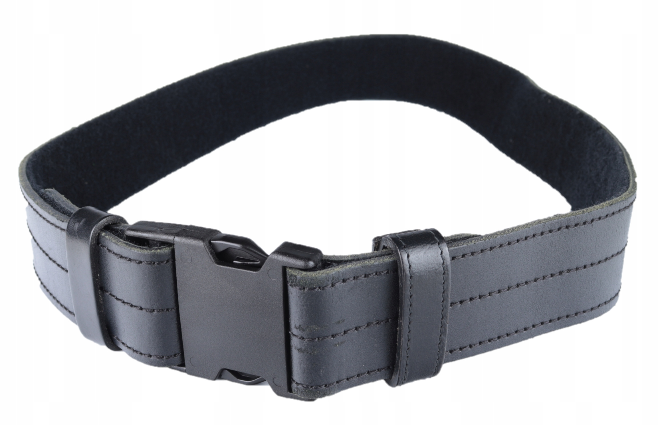 Pas Policyjny Taktyczny Czarny Skórzany Kontrakt Brytyjski r.M ok.102cm 6 15074718242