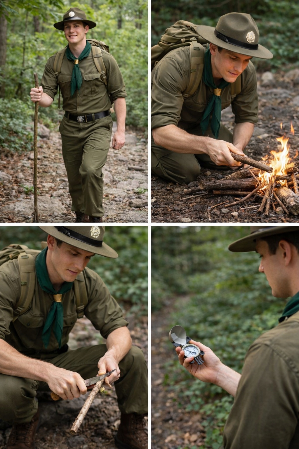 Spodnie Wojskowe Harcerskie OLIVE kontraktowe brytyjskie 85/80/96 7 15671657917