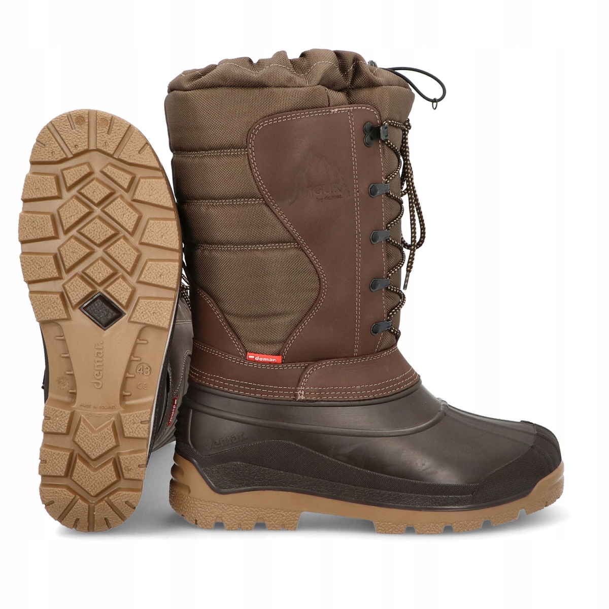 ŚNIEGOWCE DEMAR VIGUR PRO buty myśliwskie wojskowe naturalna WEŁNA 40 13 16990227715