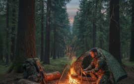 żołnierz w lesie 1